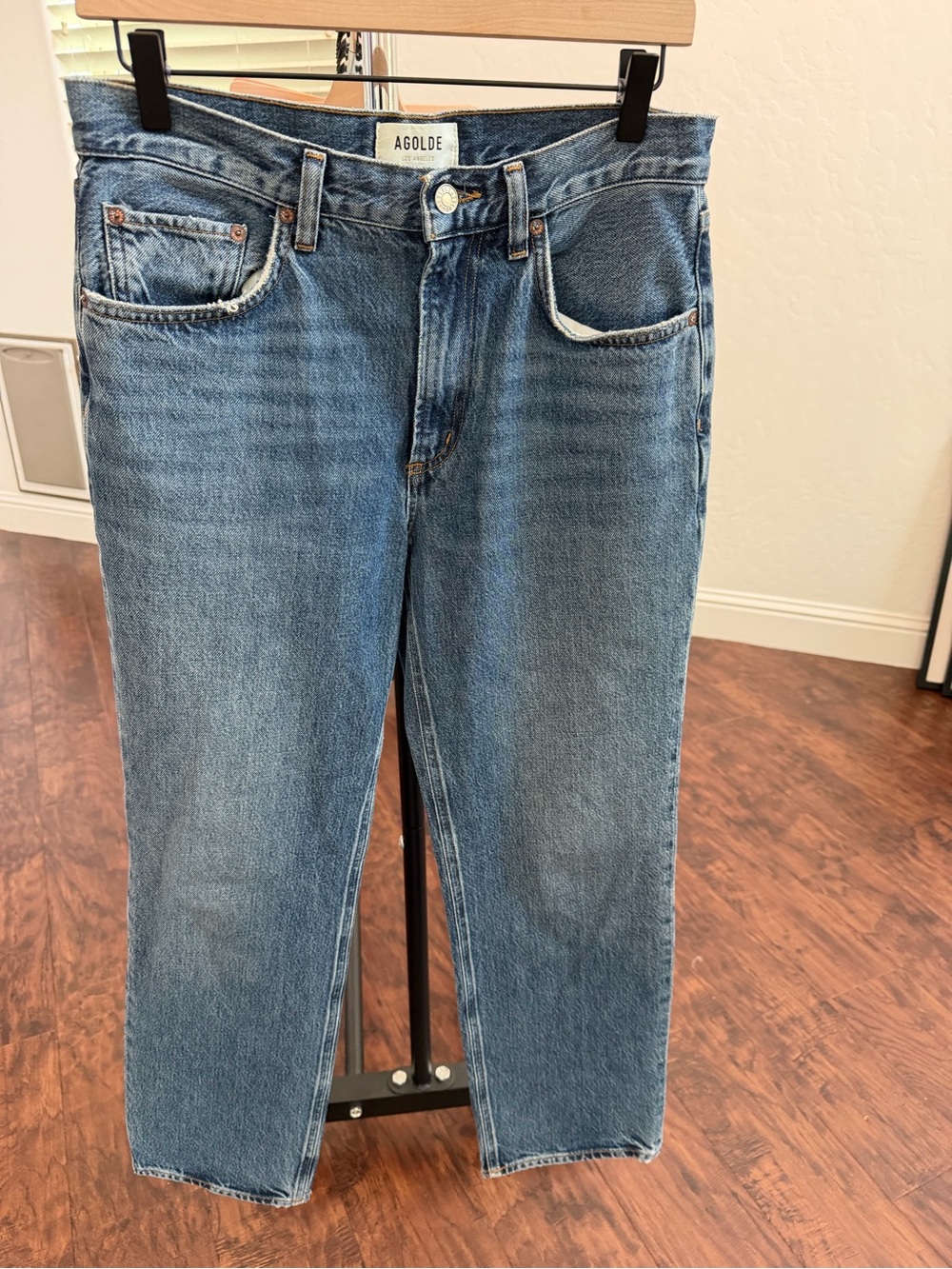 AGOLDE Women’s Valen Blue Straight-Leg Jeans Essence 27